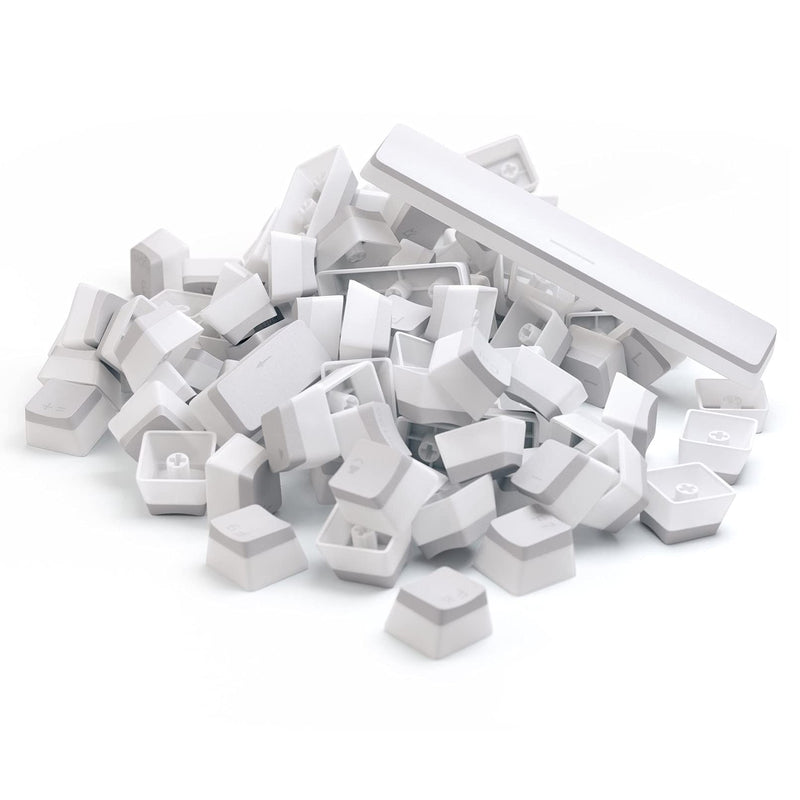 Glorious Aura V2 (White) - PBT Pudding Keycaps for Mechanical Keyboards - ANSI (US), ISO Compatible - Supports Full Size, TKL, 75%, 60% Layouts Aura V2 (White)