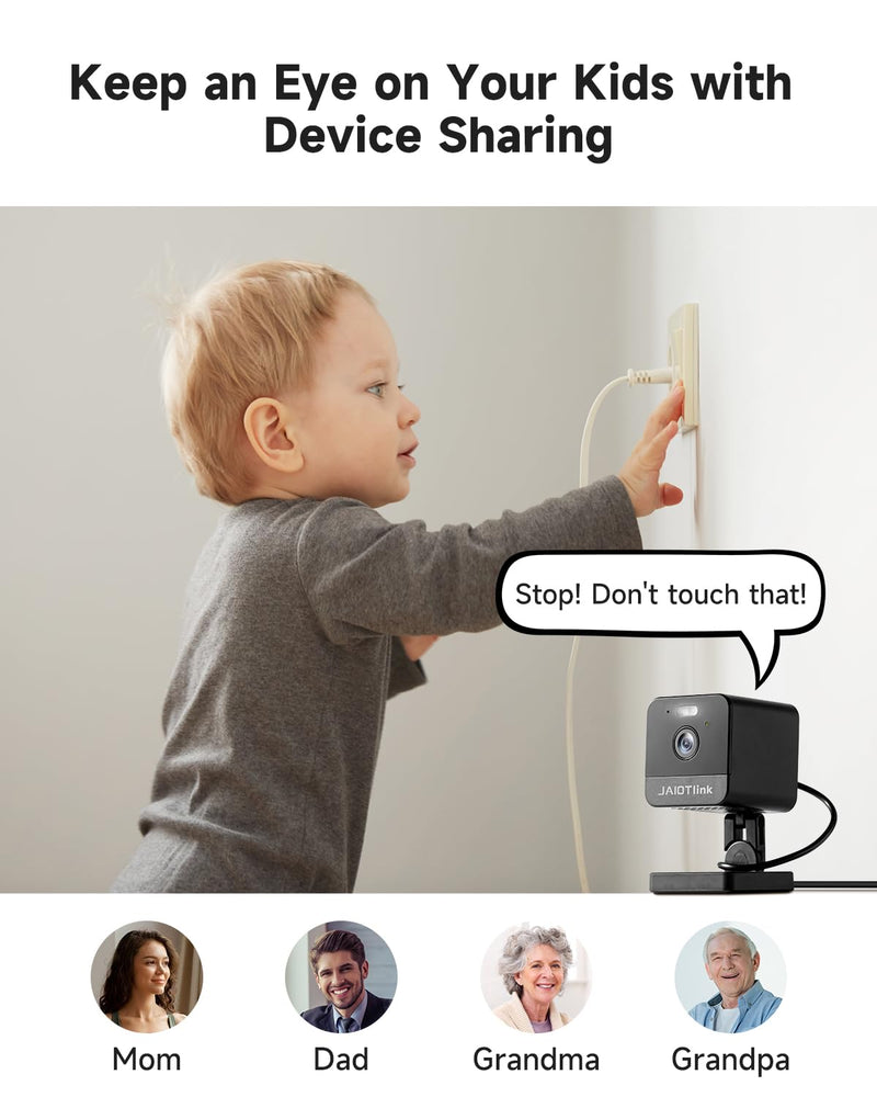 1080P 2.4g/5g Indoor Camera, Plug-in Cameras for Home Security w/Night Vision, Baby/Elder/Home Cameras Indoor with Phone App, Motion Detection, 2-Way Talk, WiFi Camera Compatible w/Alexa 1080P