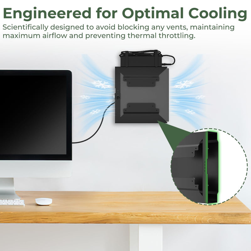 Mini PC VESA Mount for HP, Under Desk, Wall Mount, VESA Mount & Attach to Monitor Arm Mount, Compatible with HP EliteDesk 800 G2 G3 G4 G5 ProDesk 600 G1 G2 G3, Includes All Screws and Cable Straps