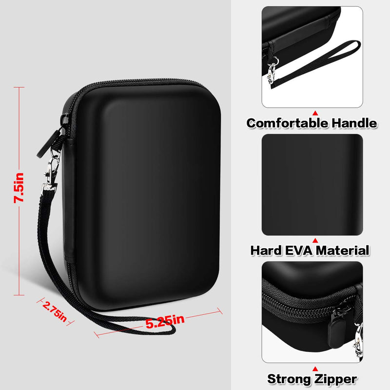USB Flash Drive Case SD Cards Thumb Drive Memory Card Holder SD SDXC SDHC Card Storage Bag Electronic Accessories Organizer for SanDisk/ for Samsung|Inland/ for PNY/ for Netac(Case Only) (Black) black