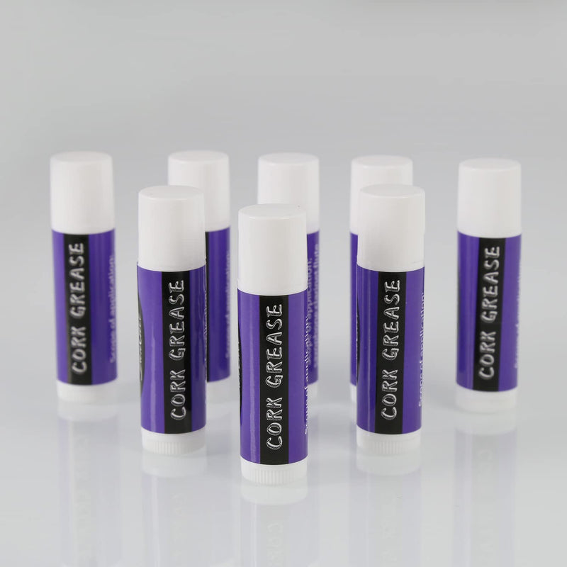 8 Piece Saxophone Clarinet Cork Grease, Lubricating Tube Cleaning Care Product for Clarinets, Saxophones, Oboes, Flutes, Bass Clarinets, Etc.