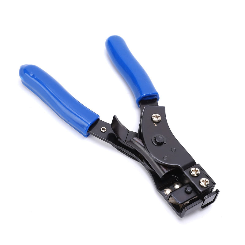 CYSFETENA HT-2081 Carbon Steel Cable Tie Pliers, Stainless Steel Cable Tie Pliers with Ergonomic Handle, 2-in-1 Cable Tie and Cutting Tool for 2.4-9 mm Cable Ties