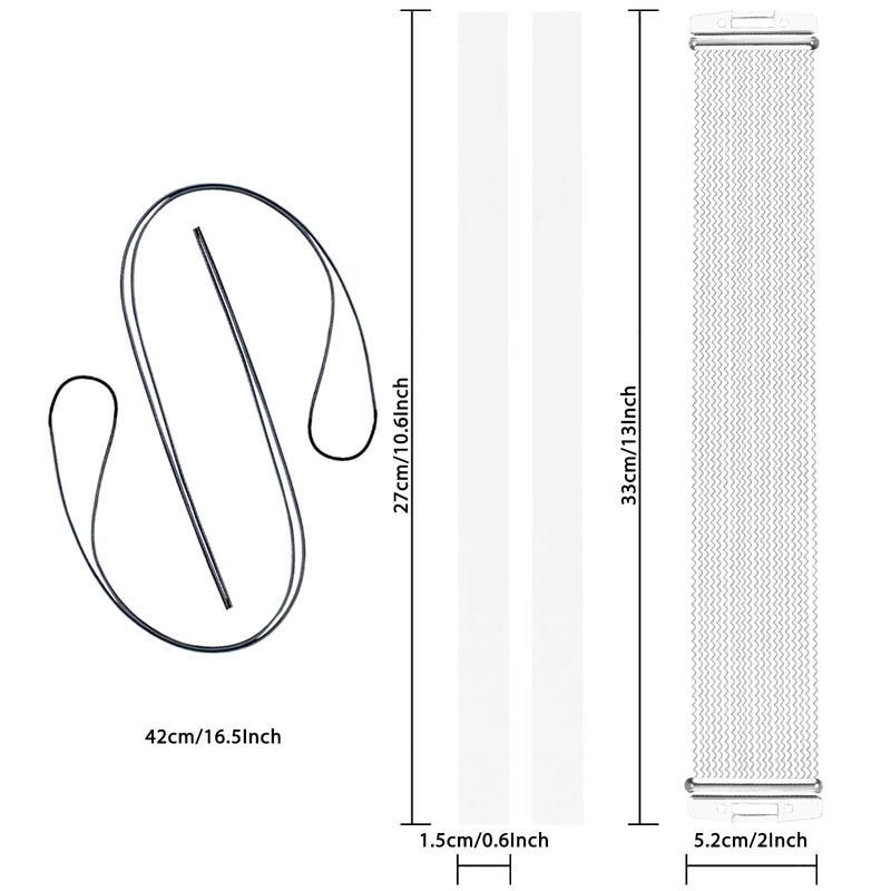EASTROCK Snare Drum Wires Snare Wire Drum Wire-20 Strand 14 Inch, Snare Drum Accessories with Snare Wire Straps (Silver 20 Strand) silver 20 strand