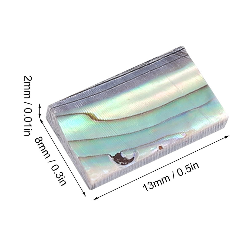 Abalone Shell Inlay, 10Pcs Nature Guitars Inlay Material Colourful for Mosaic Art for Jewelry Design