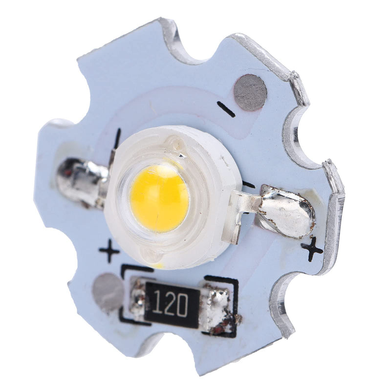 [AUSTRALIA] - Dioche LED Chip, Pack of 25 0.5W 5V High Performance LED Lamp Beads with Aluminium Plate for Flashlights, DIY Adjustment Lights, Headlights and Spotlights 