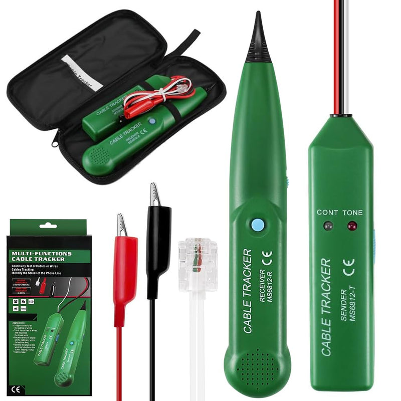 Cable Break Detector Robotic Lawnmower, Cable Tracker, Cable Finder, Cable Tester, Circuit Tester, Telephone Line Tracker for Network Maintenance Collation, Passage of Test Circuit Green