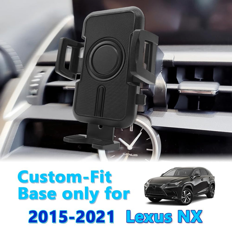 WAAPAK Car Phone Holder Mount 2015-2025 Lexus NX Auto Accessories Interior Decoration Smartphone Thick Case Cradles Navigation Bracket (Lexus-NX-15-21) Lexus-NX-15-21