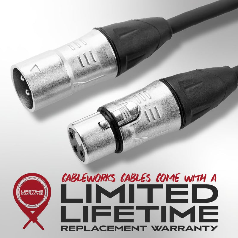 By Gator Cases Backline Series Standard 20 Foot XLR Microphone Cable, (GCWB-XLR-20) 20 Feet
