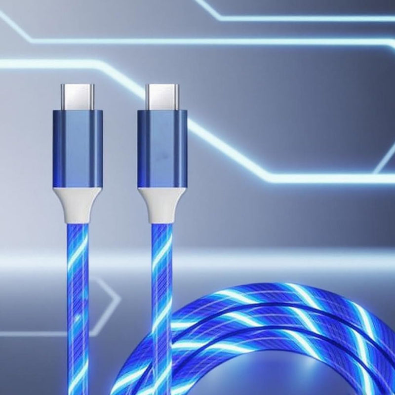 [Blue Series Single Ear Wireless Bluetooth Business Headset-V13+Visible Blue Light-Up USB-C to USB-C Data Cable.