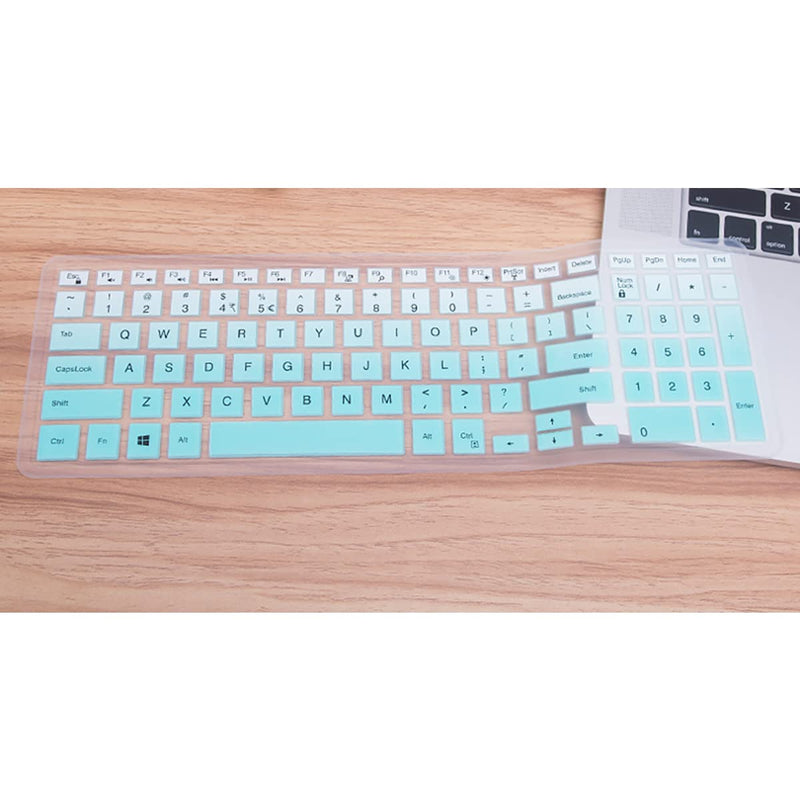 Keyboard Cover fit Dell Inspiron 15 3000 5000 Series /Dell G3 15 17 Series/ Dell Inspiron G7 7786 7790 /Dell Inspiron 3583 3593 3558 3580 5570 5558 5559 7559 7567 Accessories Keyboard Cover-MintGreen MintGreen