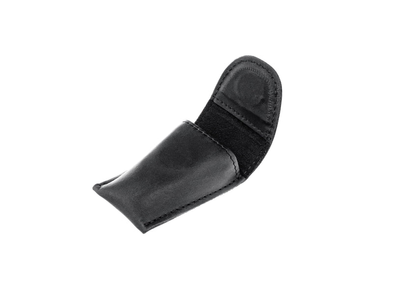 KGUBrass French horn MOUTHPIECE HOLDER single for 1 Mouthpiece. Genuine leather carrying bag. Compact Mouthpiece Holder. Protection Case for French Horn Mouthpiece (Single, Black)