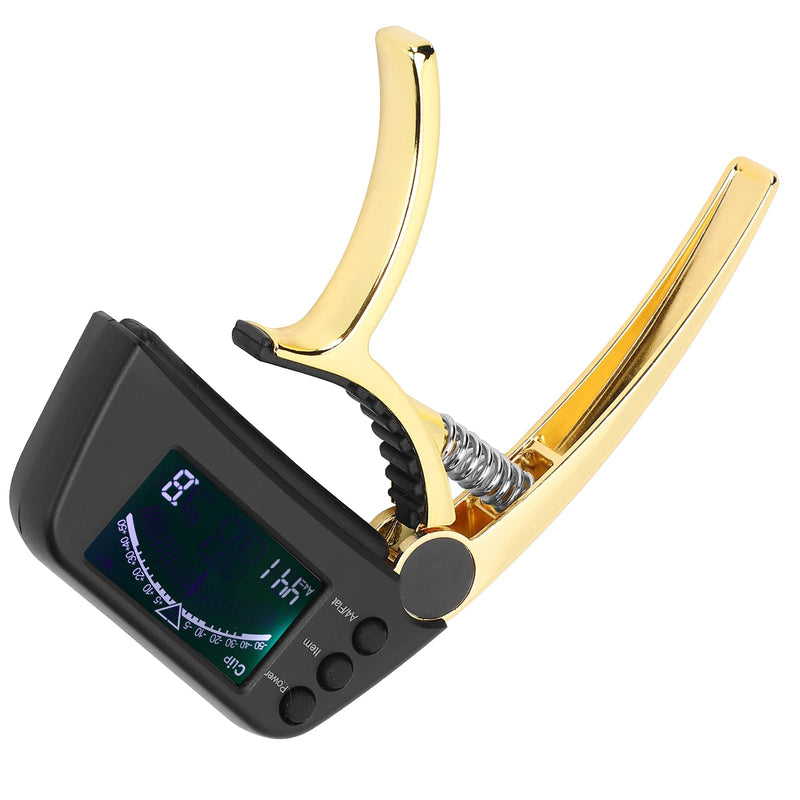 [AUSTRALIA] - Guitar Capo Tuner 2 in 1 Clip On Tuner with Large and Clear LCD Screen for Acoustic Electric Classical Ukuleles 