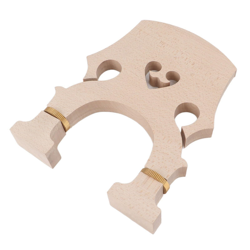 Violin Bridge 3/4, Adjustable Upright Brass Screw Double Bass Bridge for Replacement Enhance Performance Perfectly Match Original