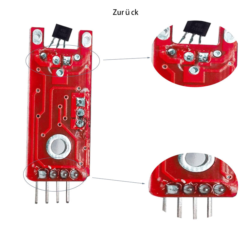 8 x linear magnetic Hall sensor modules KY-024 compatible for Arduino and Raspberry Pi 8