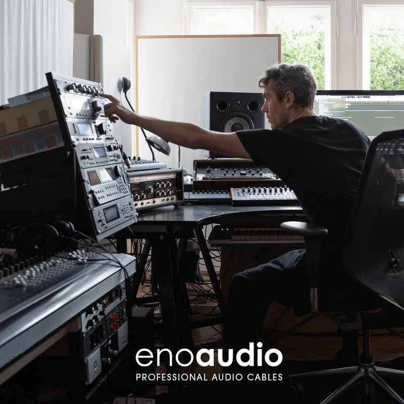 enoaudio Mogami 2534 Quad Balanced Cable Microphone | Neutrik XLR Female - XLR Male | HiFi - 6.56 ft / 2.0 m