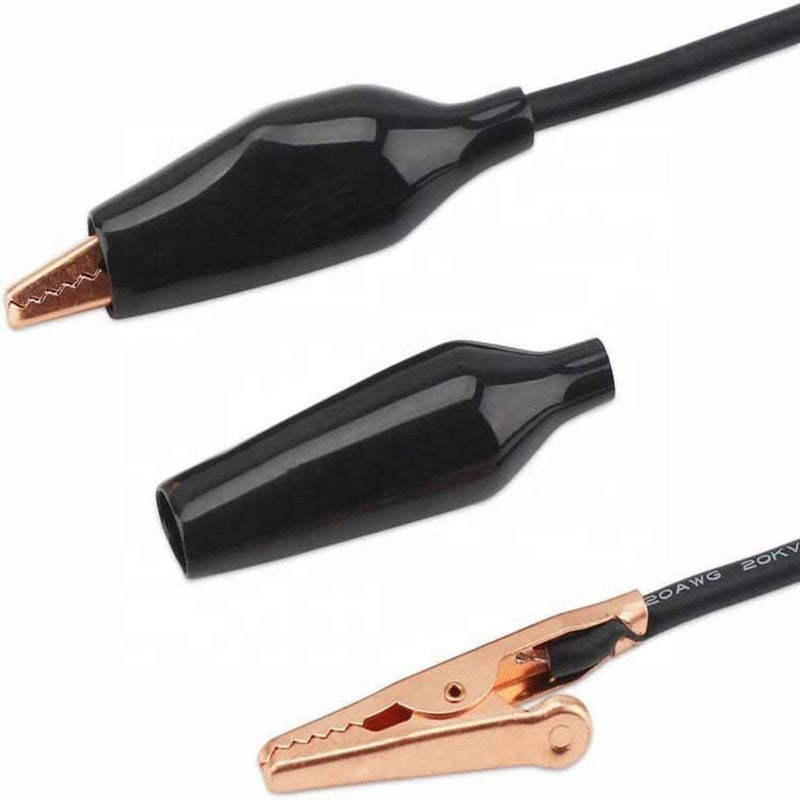 Pack of 10 Test Leads with Alligator Clips Double Ended Test Leads (50 cm) 10 items