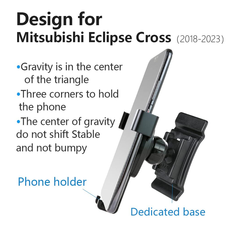 Car Phone Holder for Mitsubishi Eclipse Cross 2018-2026 EC Auto Accessories Navigation Bracket Interior Decoration Mobile Cell Phone Mount