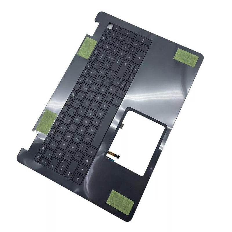 New Replacement for Dell Inspiron 15 3500 3501 3505 Laptop Upper Case Palmrest Backlit Keyboard Assembly Part 033HPP 33HPP AP2X2000101 0JHW9R JHW9R Black