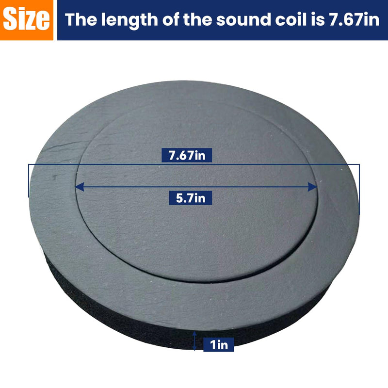 4 Pcs 6.5" Foam Speaker Enhancer, Car Door Foam Speaker Rings Blocker, Self Adhesive Soundproof Sponge Kit, Bass Blocker Pad with High Rebound for Stereo Audio Speaker