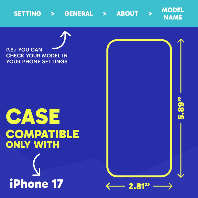 SteepLab Highlighter Case + Freehand Crossbody Lanyard Bundle for iPhone 17 - Hands-Free Carry with Bold Color Protection - Neon Noise