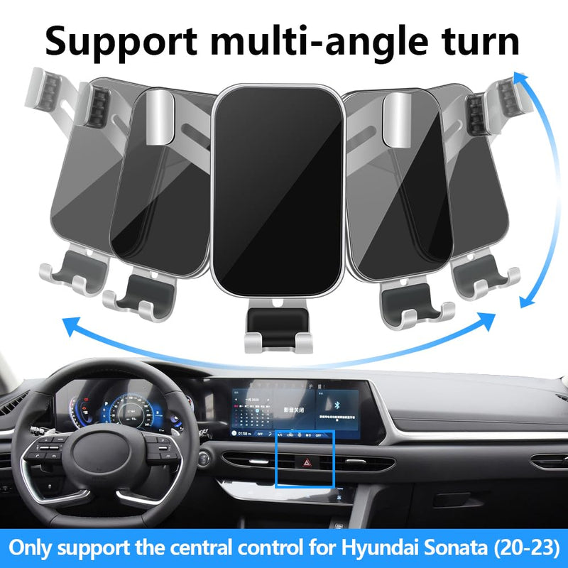 Car Phone Holder for Hyundai Sonata 2020 2021 2022 2023 and Sonata Hybrid 2020-2023 Auto Interior Accessories Best Cell Phones Mount Cellphone Mobile Cradle Charging Navigation Bracket Stand for Hyundai Sonata 2020-2023