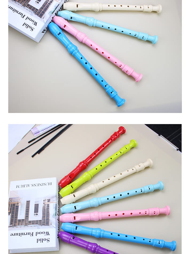 [AUSTRALIA] - German Style 8 Hole Soprano Recorder Instrument for Chrildren Kids Beginner Graduation or Back to School Gift with Cleaning Rod and Instruction (Purple) Purple 