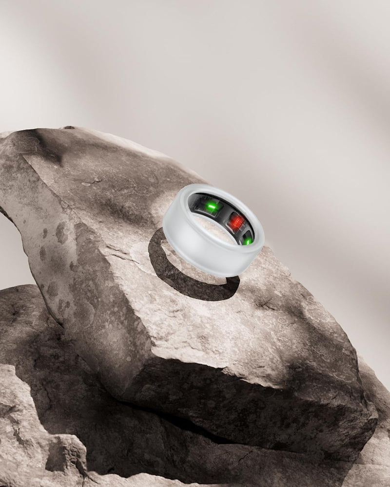 Silicone Ring Cover Compatible with Oura Ring Protector, Elastic Case for Oura Ring Gen 4/3 Working Out - Patent Protected (Transparent+Transparent, S for 678910) Transparent+Transparent