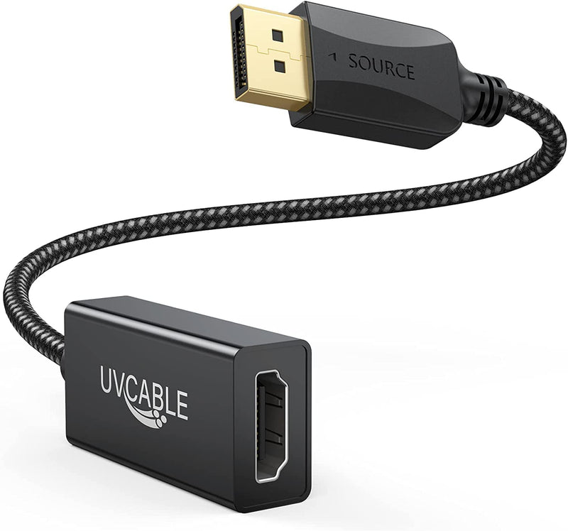 DisplayPort to HDMI Adapter 4K, 10-Pack, Display Port DP to HDMI Cable | Male to Female Compatible with Computer, Monitor, TV, Projector Black