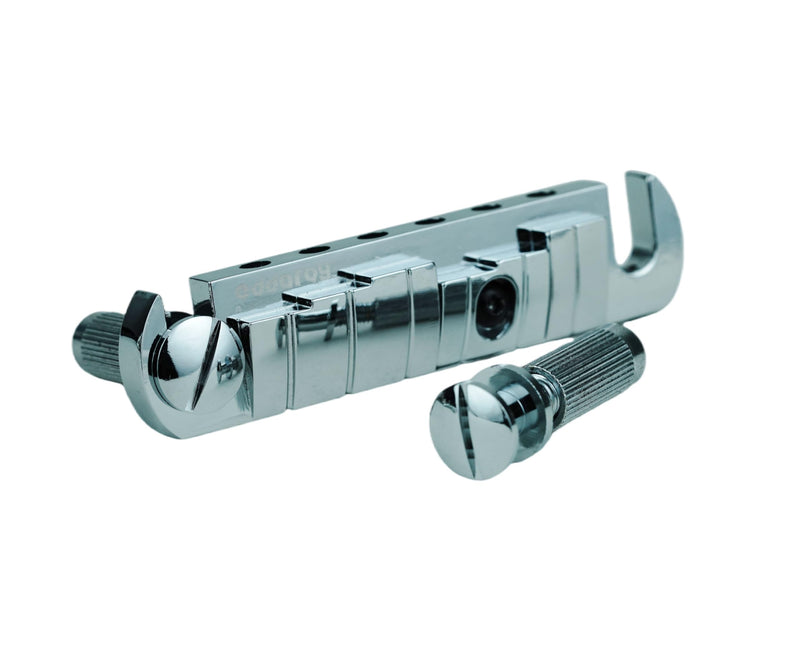 [AUSTRALIA] - Wraparound Bridge Tailpiece, Adjustable Intonated Aluminium Alloy Stoptail Bridge with Studs and Zinc Saddle for Les Paul LP EPI SG Style Electric Guitar Replacement Chrome 