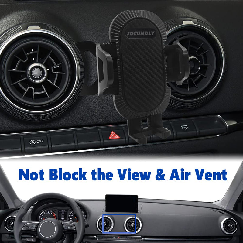 Car Phone Mount for 2014-2020 Audi A3 S3 RS3 8V [Thick Case Friendly] Mobile Phone Holder Cell Navigation Bracket Air Vent Auto Accessories Cradles, All Phones (Metal Base) Metal base
