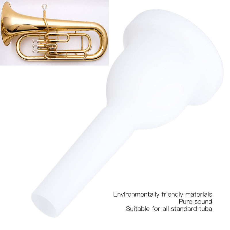 Tuba Mouthpiece, ABS Plastic Horn Mouthpiece Wind Instrument Accessories for Novice Professional Players Plastic Tuba Mouthpiece