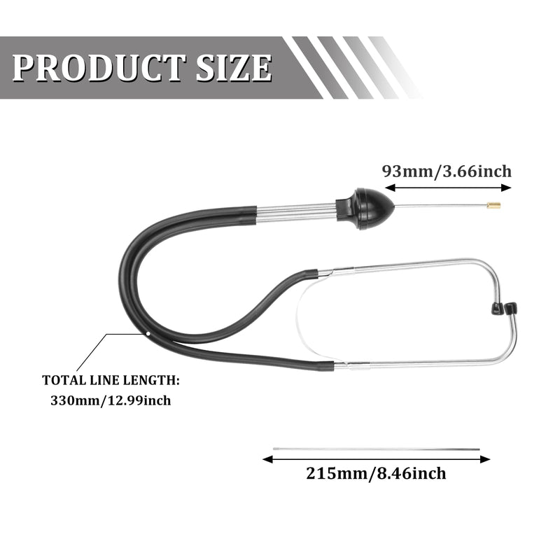 [AUSTRALIA] - Mechanic Stethoscope Car Motor Stethoscope Machine Diagnostic Tester Tester Car Mechanic Stetoscope 