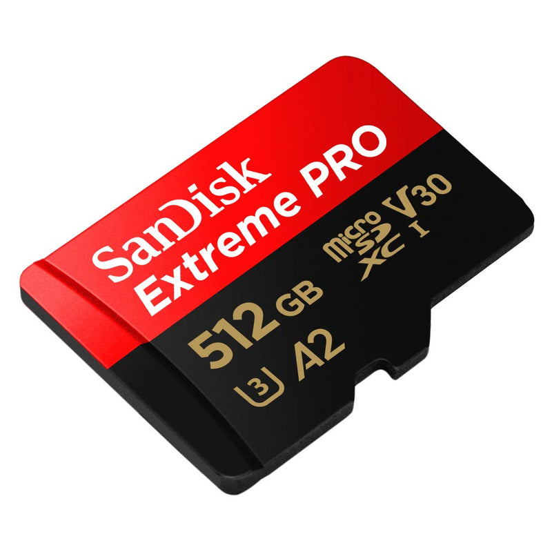 SanDisk 512GB Extreme Pro Durable, Captures 4K UHD Video, 200MB/s Read and 140MB/s Write microSD UHS-I Card for Recording Outdoor Adventures and Weekend Trips