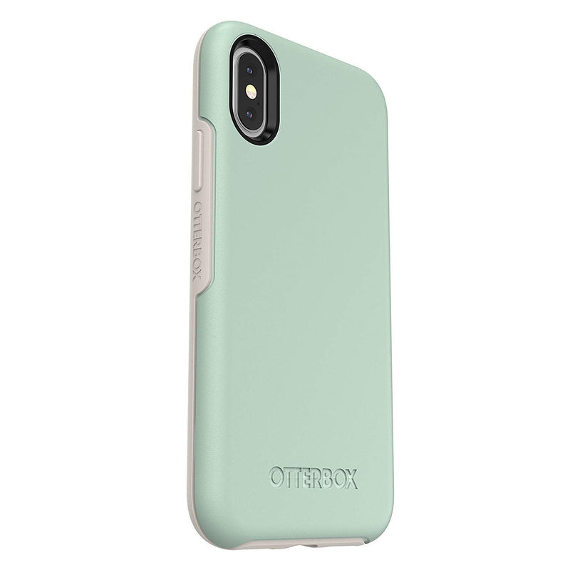 OTTERBOX SYMMETRY SERIES Case for iPhone Xs & iPhone X - Retail Packaging - MUTED WATERS (SURF SPRAY/SILVER LINING)
