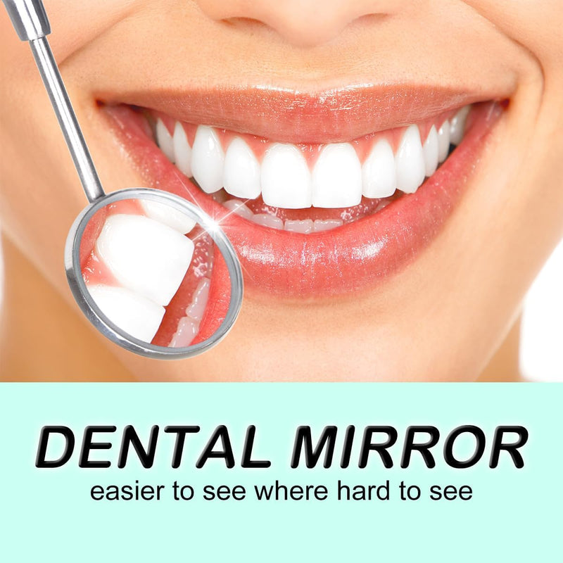 YSCARE Dental Mouth Mirror Mouth Tooth Mirror Inspection Mirror Dental Care Set T Oral Care Mouth Control Extension Tool Also Suitable for Eyelash Extensions (Single Mirror) Einzelspiegel