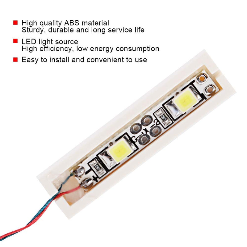 Ymiko 1 x 6 LED Downlights USB Powered Brick White, Powered by USB, LED Bricks, Lamp Off, LED Lighting, Compatible with Bricks