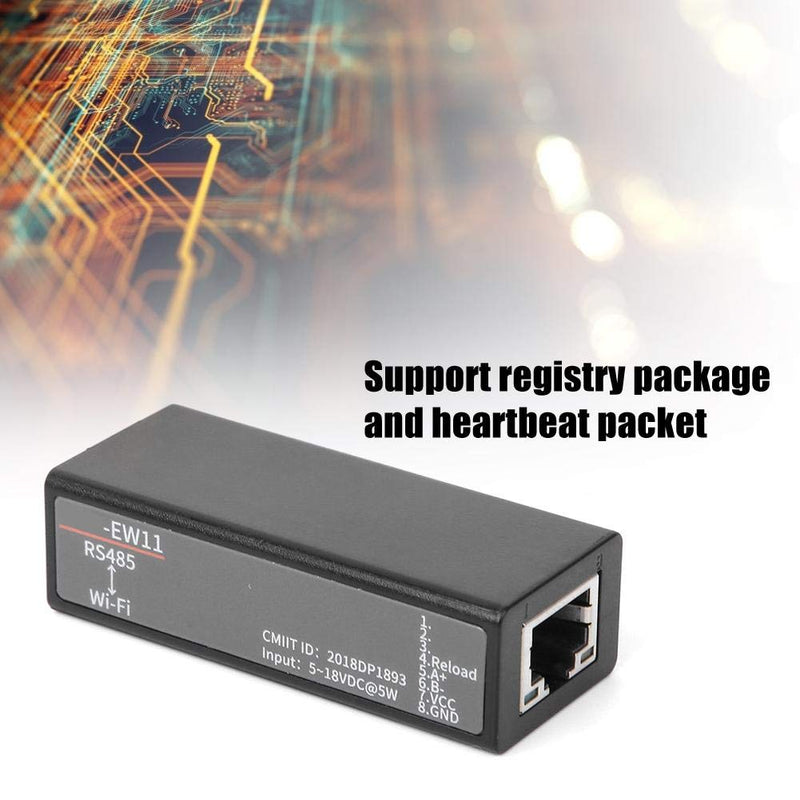 RS485 to Serial Server Built in Antenna Communication Module RJ45 Interface 0.7 X 1 X 2.4 inch
