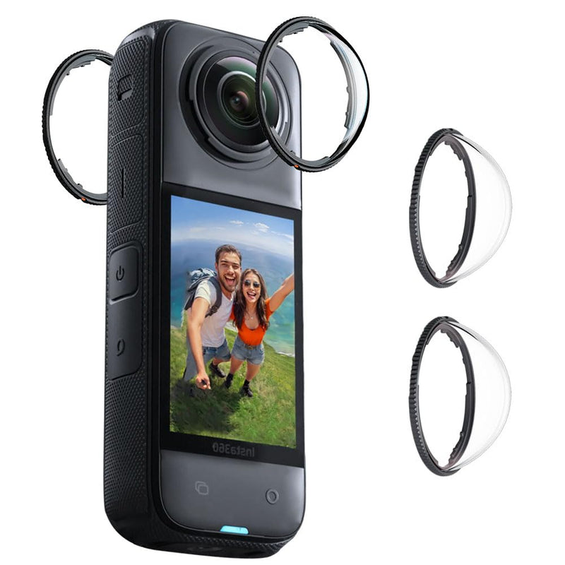 Lens Guard for Insta360 X4, Lens Protector Removable PC Protective Lens Cover for Insta 360 X4 Accessories(2 sets - 4 pcs)