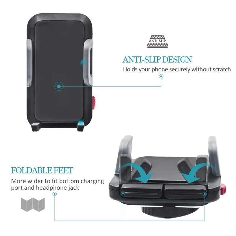 Car Phone Mount, Universal Long Arm Windshield Handsfree Phone Holder for Car Compatible iPhone 14 Pro/13/12/11/Xs/XR/X/8 Plus, Galaxy S20/S10/S9/S9 /Note 10/S8, Huawei and More