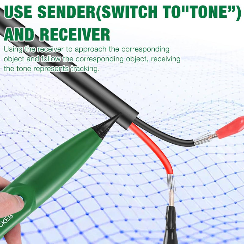 Cable Break Detector Robotic Lawnmower, Cable Tracker, Cable Finder, Cable Tester, Circuit Tester, Telephone Line Tracker for Network Maintenance Collation, Passage of Test Circuit Green