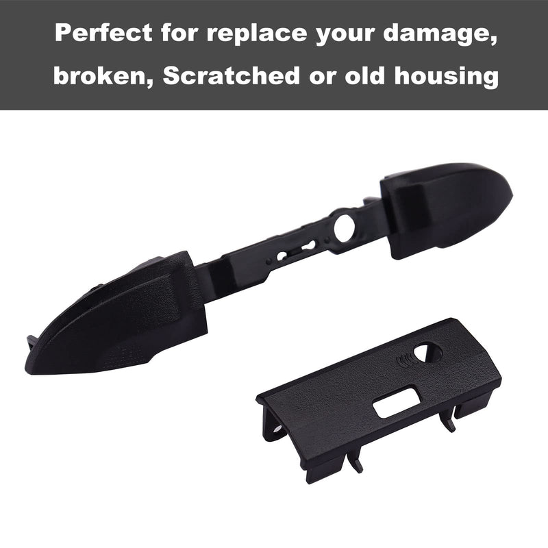 RB LB Bumpers Shoulder Trigger Buttons Top Middle Bracket Controller Replacement for Xbox Series X & S (2 Black) 2 Black