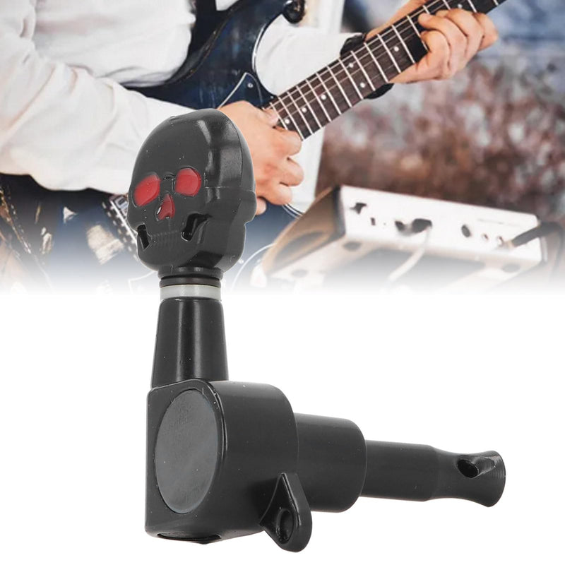 [AUSTRALIA] - Skull Guitar Tuning Pegs, Metal Machine Heads Tuners, Electric Acoustic Guitar Tuners, Replacement Parts for Guitar Repair & Maintenance 