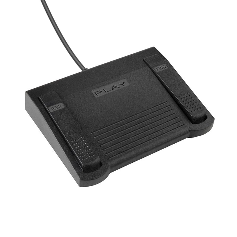 ECS USB Transcription Foot Pedal, Case Catalyst, Audio File Controller