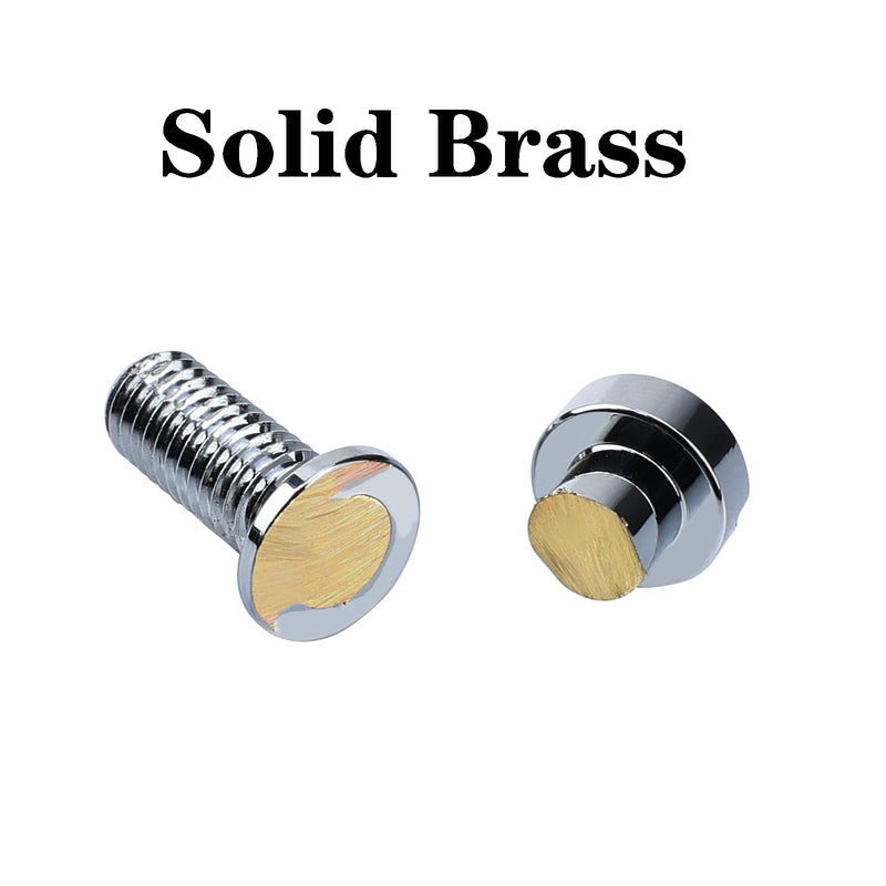[AUSTRALIA] - Electric Guitar Bridge Tailpiece Studs Anchors M8 Metric Thread Mounting Studs and Inserts Bushings Compatible with Les Paul Lp Ep Style Electric Guitar Bridges Parts Replacement Chrome 