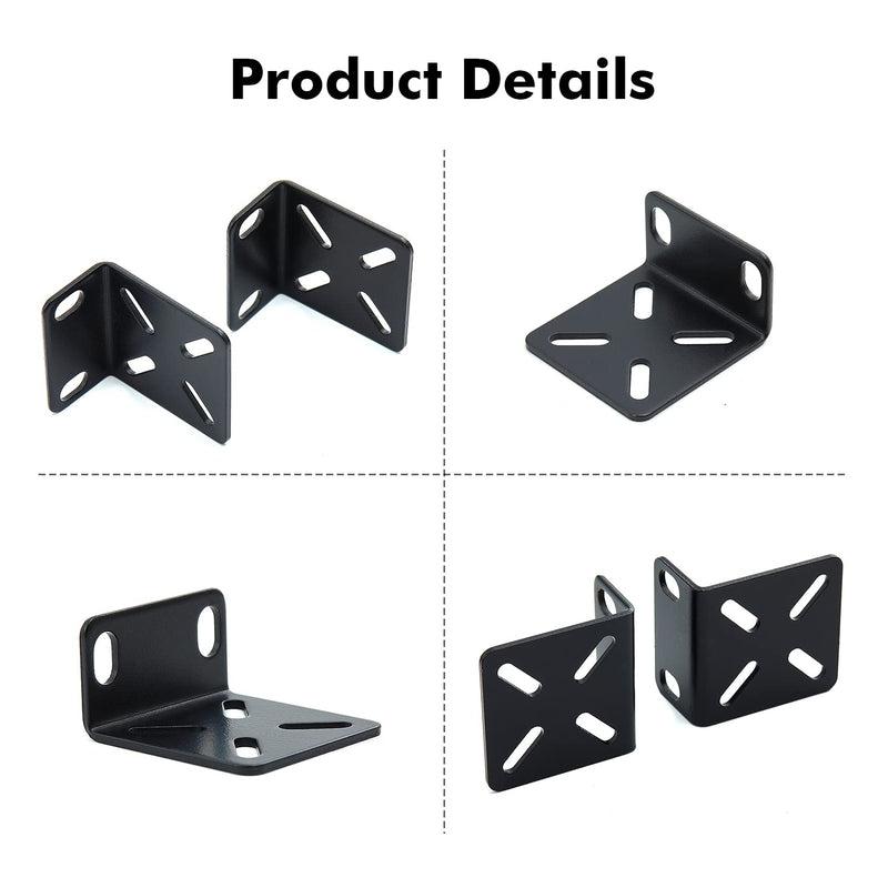 MokerLink Rack Mount Kit for 17.3 inch Wide Switches, Adjustable Hole Distance 14-29mm, 0.5-1.14inch, Compatible for Some Cisco, NETGEAR, Dell, D-Link, Linksys, HP, TRENDnet, Buffalo Tech Products Small