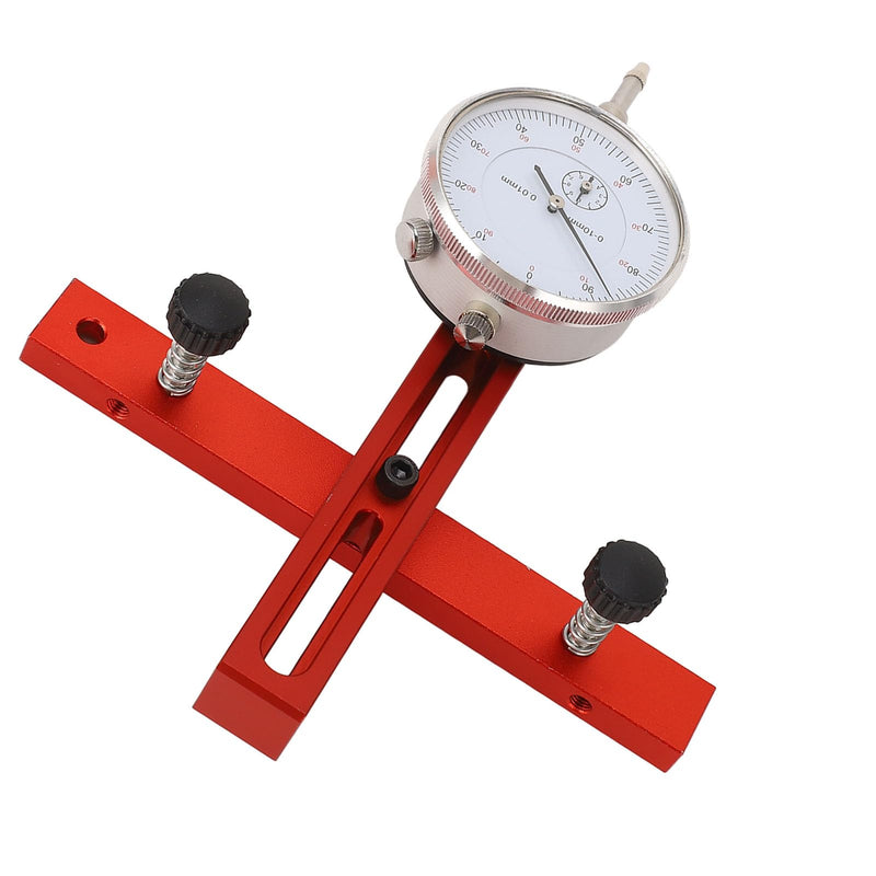 Kadimendium High-precision table saw dial gauge made of aluminium alloy, compact and portable, with adjustable chamfer notch lever. For aligning workshop machines