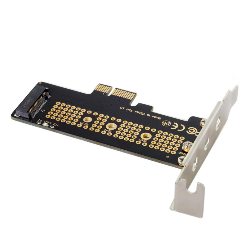 Xiwai Low Profile PCI-E 3.0 x1 Lane to M.2 NGFF M-Key SSD Nvme AHCI PCI Express Adapter Card