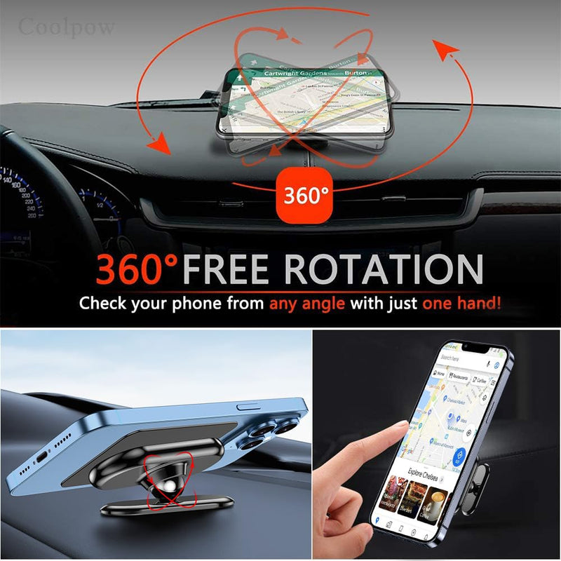 Coolpow 【4-Pack】 Magnetic Phone Holder for car