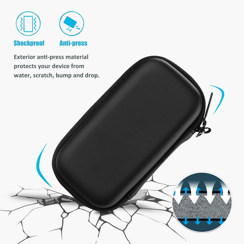 ProCase Carrying Case for Crucial X8 Portable SSD 1TB / 500GB (Case Only), Hard Drive EVA Travel Case for Crucial X8 1TB / 500GB Portable External Solid State Drive –Black