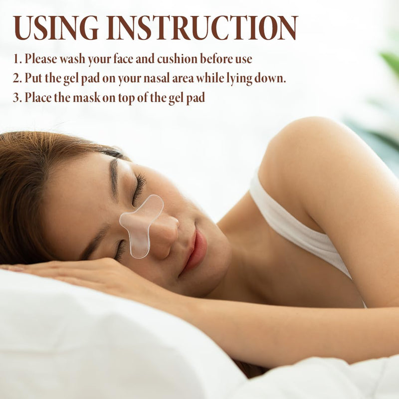 Nose Pads for CPAP Masks Nose Pads for CPAP Gel Nose Pad Pads Comfortable Nose Gel Pads for CPAP Machine Nose Bridge for Masks Pack of 6